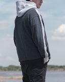  VINTAGE ATHLETIC HOODIE - MIXED GREY 