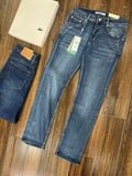  Quần Jean Nam Slimfit LACOSTE NEW FRANCE Tag Da Màu Xanh Phối Viền Đỏ Full Tem Tag Code Mềm Mịn Co Giãn Hàng Xuất Xịn Có Big Size 