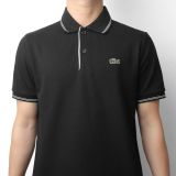  Áo Thun Nam Polo SlimFit LCST CÁ XANH PHỐI VIỀN Logo Thêu Dáng Dài Cổ Bo Len Vải Dệt Cotton Chính Phẩm Xịn Mắt Vải Cá Mập Dệt Xịn Thoáng Mát Cao Cấp Hàng Hiệu VNXK 
