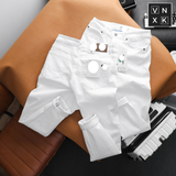  Quần Jean Nam LCST MÀU TRẮNG LC034 Lót Viền Ống Form SlimFit Mềm Mịn Co Giãn Hàng Xuất Xịn Có Big Size 