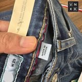  Quần Jean Nam Slimfit LACOSTE NEW FRANCE Tag Da Màu Xanh Phối Viền Đỏ Full Tem Tag Code Mềm Mịn Co Giãn Hàng Xuất Xịn Có Big Size 