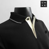  Áo Thun Nam Polo SlimFit LCST CÁ XANH PHỐI VIỀN Logo Thêu Dáng Dài Cổ Bo Len Vải Dệt Cotton Chính Phẩm Xịn Mắt Vải Cá Mập Dệt Xịn Thoáng Mát Cao Cấp Hàng Hiệu VNXK 