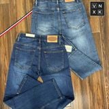  Quần Jean Nam Slimfit LACOSTE NEW FRANCE Tag Da Màu Xanh Phối Viền Đỏ Full Tem Tag Code Mềm Mịn Co Giãn Hàng Xuất Xịn Có Big Size 