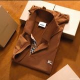  Áo Thun Nam Polo BURBERRY LOGO VÀNG 6 MÀU Form Regular-Fit Vải Dệt Tơ Cao Cấp Sang Trọng 