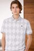  Áo Polo Nam LCST Trắng Họa Tiết Kim Cương Vải 100% Cotton NÚT XÀ CỪ BASIC SlimFit - Vải Dày Nhẹ Mát Cao Cấp Hàng Xuất Xịn Có Big Size 
