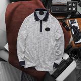  Áo Polo Tay Dài Nam BURBERRY BBR THU ĐÔNG 3 MÀU VẢI HẠT Chất Liệu CVC Dày Dặn Khuy Nút Khắc Logo Chuẩn Form Regular Cao Cấp 