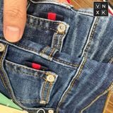  Quần Jean Nam Slimfit LACOSTE NEW FRANCE Tag Da Màu Xanh Phối Viền Đỏ Full Tem Tag Code Mềm Mịn Co Giãn Hàng Xuất Xịn Có Big Size 