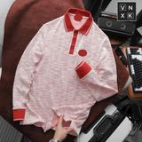  Áo Polo Tay Dài Nam BURBERRY BBR THU ĐÔNG 3 MÀU VẢI HẠT Chất Liệu CVC Dày Dặn Khuy Nút Khắc Logo Chuẩn Form Regular Cao Cấp 