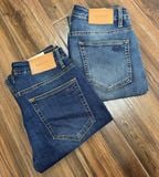  Quần Jean Nam Slimfit LACOSTE NEW FRANCE Tag Da Màu Xanh Phối Viền Đỏ Full Tem Tag Code Mềm Mịn Co Giãn Hàng Xuất Xịn Có Big Size 