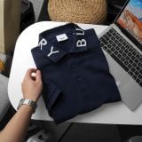  Áo Thun Nam Polo BURBERRY CHỮ CỔ LONDON ENGLAND 4 MÀU Vải Dệt Kim Cotton Gai Pique Xịn Dày Dặn Cao Cấp DV Sang Trọng 