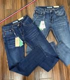  Quần Jean Nam Slimfit LACOSTE NEW FRANCE Tag Da Màu Xanh Phối Viền Đỏ Full Tem Tag Code Mềm Mịn Co Giãn Hàng Xuất Xịn Có Big Size 