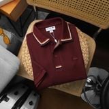  Áo Thun Nam Polo SlimFit LCST Logo Thêu Dáng Dài Phối Viền Cổ Bo Len Vải Dệt Cotton Chính Phẩm Chuẩn Hãng Xịn Mắt Vải Cá Mập Dệt Xịn Thoáng Mát Cao Cấp 