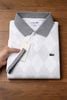  Áo Polo Nam LCST Trắng Họa Tiết Kim Cương Vải 100% Cotton NÚT XÀ CỪ BASIC SlimFit - Vải Dày Nhẹ Mát Cao Cấp Hàng Xuất Xịn Có Big Size 
