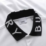  Áo Thun Nam Polo BURBERRY CHỮ CỔ LONDON ENGLAND 4 MÀU Vải Dệt Kim Cotton Gai Pique Xịn Dày Dặn Cao Cấp DV Sang Trọng 