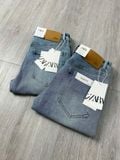  Quần Jean Nam ZARA XANH ZR023 Lót Viền Ống Form SlimFit Mềm Mịn Co Giãn Hàng Xịn Cực Xịn Chính Hãng CÓ BIG SIZE 