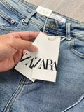 Quần Jean Nam ZARA XANH ZR023 Lót Viền Ống Form SlimFit Mềm Mịn Co Giãn Hàng Xịn Cực Xịn Chính Hãng CÓ BIG SIZE 
