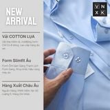  Áo sơ mi tay dài Không Túi GIẤU NÚT LCST LOGO THÊU VẢI COTTON LỤA HIẾM 6 MÀU siêu sang Hàng xịn Cao Cấp 