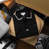  Áo Thun Nam Polo SlimFit LCST Logo Thêu Dáng Dài Phối Viền Cổ Bo Len Vải Dệt Cotton Chính Phẩm Chuẩn Hãng Xịn Mắt Vải Cá Mập Dệt Xịn Thoáng Mát Cao Cấp 