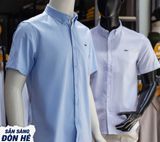  Áo sơ mi nam ngắn tay KHÔNG TÚI LCST cổ cài khuy vải OXFORD có túi 4 màu Full Tem Tag Code Hàng Cao Cấp Cực Xịn 