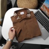  Áo Thun Nam Polo BURBERRY CHỮ CỔ LONDON ENGLAND 4 MÀU Vải Dệt Kim Cotton Gai Pique Xịn Dày Dặn Cao Cấp DV Sang Trọng 