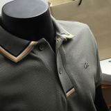  Áo Thun Nam Polo SlimFit LCST Logo Thêu Dáng Dài Phối Viền Cổ Bo Len Vải Dệt Cotton Chính Phẩm Chuẩn Hãng Xịn Mắt Vải Cá Mập Dệt Xịn Thoáng Mát Cao Cấp 