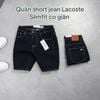  Quần Short Jean nam LCST MÀU NAVY CHỈ VÀNG FULL CÚC ĐỒNG xịn logo cá sấu thêu 2 túi trước 2 túi sau CÓ BIG SIZE Hàng Xịn Chuẩn Hãng Full Tem Tag Code 