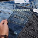  Quần Short Jean nam LCST MÀU NAVY CHỈ VÀNG FULL CÚC ĐỒNG xịn logo cá sấu thêu 2 túi trước 2 túi sau CÓ BIG SIZE Hàng Xịn Chuẩn Hãng Full Tem Tag Code 