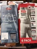  Hộp Pack Quần Lót (Sịp) Đùi Nam BOXER LEVIS Đùi thun mỹ 100% Cotton co giãn 4 chiều hàng Mỹ Full Tem Tag Code Chính Hãng Cao Cấp 