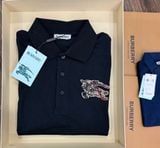  Áo Thun Nam Polo BURBERRY LOGO Ngựa Thêu 3 MÀU Form Regular-Fit Vải Dệt Tơ Cao Cấp Sang Trọng 