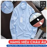  Áo sơ mi tay dài Không Túi GIẤU NÚT LCST LOGO THÊU VẢI COTTON LỤA HIẾM 6 MÀU siêu sang Hàng xịn Cao Cấp 