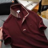  Áo Thun Nam Polo SlimFit LCST Logo Thêu Dáng Dài Phối Viền Cổ Bo Len Vải Dệt Cotton Chính Phẩm Chuẩn Hãng Xịn Mắt Vải Cá Mập Dệt Xịn Thoáng Mát Cao Cấp 