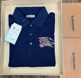  Áo Thun Nam Polo BURBERRY LOGO Ngựa Thêu 3 MÀU Form Regular-Fit Vải Dệt Tơ Cao Cấp Sang Trọng 