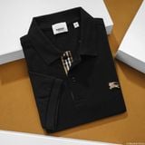  Áo Thun Nam Polo BURBERRY LOGO VÀNG 6 MÀU Form Regular-Fit Vải Dệt Tơ Cao Cấp Sang Trọng 