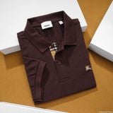  Áo Thun Nam Polo BURBERRY LOGO VÀNG 6 MÀU Form Regular-Fit Vải Dệt Tơ Cao Cấp Sang Trọng 