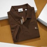  Áo Thun Nam Polo BURBERRY LOGO VÀNG 6 MÀU Form Regular-Fit Vải Dệt Tơ Cao Cấp Sang Trọng 