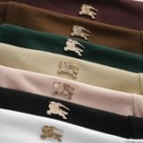  Áo Thun Nam Polo BURBERRY LOGO VÀNG 6 MÀU Form Regular-Fit Vải Dệt Tơ Cao Cấp Sang Trọng 