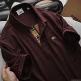  Áo Thun Nam Polo BURBERRY LOGO VÀNG 6 MÀU Form Regular-Fit Vải Dệt Tơ Cao Cấp Sang Trọng 