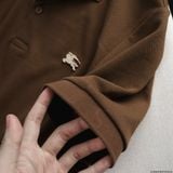  Áo Thun Nam Polo BURBERRY LOGO VÀNG 6 MÀU Form Regular-Fit Vải Dệt Tơ Cao Cấp Sang Trọng 