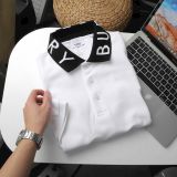  Áo Thun Nam Polo BURBERRY CHỮ CỔ LONDON ENGLAND 4 MÀU Vải Dệt Kim Cotton Gai Pique Xịn Dày Dặn Cao Cấp DV Sang Trọng 