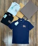  Áo Thun Nam Polo BURBERRY LOGO Ngựa Thêu 3 MÀU Form Regular-Fit Vải Dệt Tơ Cao Cấp Sang Trọng 