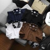  Áo Thun Nam Polo BURBERRY CHỮ CỔ LONDON ENGLAND 4 MÀU Vải Dệt Kim Cotton Gai Pique Xịn Dày Dặn Cao Cấp DV Sang Trọng 