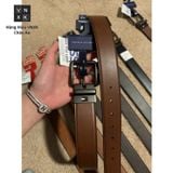  Thắt Lưng Da Xoay Dùng Được 2 Mặt Dây Đen Nâu Da Bò Nam Cao Cấp Hàng Hiệu chuẩn xịn Ship US 