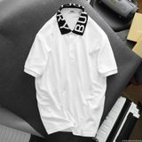  Áo Thun Nam Polo BURBERRY CHỮ CỔ LONDON ENGLAND 4 MÀU Vải Dệt Kim Cotton Gai Pique Xịn Dày Dặn Cao Cấp DV Sang Trọng 