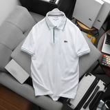  Áo Thun Nam Polo SlimFit LCST CÁ XANH PHỐI VIỀN Logo Thêu Dáng Dài Cổ Bo Len Vải Dệt Cotton Chính Phẩm Xịn Mắt Vải Cá Mập Dệt Xịn Thoáng Mát Cao Cấp Hàng Hiệu VNXK 