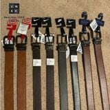  Thắt Lưng Da Xoay Dùng Được 2 Mặt Dây Đen Nâu Da Bò Nam Cao Cấp Hàng Hiệu chuẩn xịn Ship US 