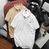  Áo Thun Nam Polo LCST Cổ V Viền Đỏ 3 Màu Tết Vải Cotton KHÔNG NÚT BASIC SlimFit - Vải Dày Nhẹ Mát Cao Cấp Hàng Xuất Xịn Có Big Size 
