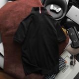  Áo Thun Nam Polo LCST Cổ V Viền Đỏ 3 Màu Tết Vải Cotton KHÔNG NÚT BASIC SlimFit - Vải Dày Nhẹ Mát Cao Cấp Hàng Xuất Xịn Có Big Size 