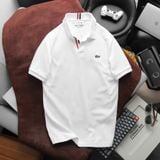  Áo Thun Nam Polo LCST Cổ V Viền Đỏ 3 Màu Tết Vải Cotton KHÔNG NÚT BASIC SlimFit - Vải Dày Nhẹ Mát Cao Cấp Hàng Xuất Xịn Có Big Size 
