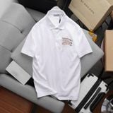  Áo Thun Nam Polo BURBERRY LOGO Ngựa Thêu 3 MÀU Form Regular-Fit Vải Dệt Tơ Cao Cấp Sang Trọng 