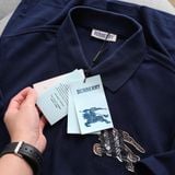  Áo Thun Nam Polo BURBERRY LOGO Ngựa Thêu 3 MÀU Form Regular-Fit Vải Dệt Tơ Cao Cấp Sang Trọng 